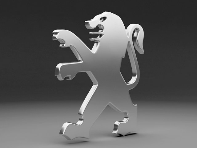 Peugeot Logo - 3D Model by 3d_logoman