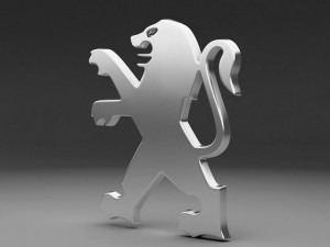 peugeot logo Model 3D