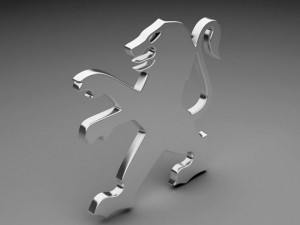 peugeot logo Model 3D
