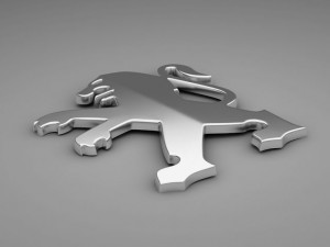 peugeot logo Model 3D