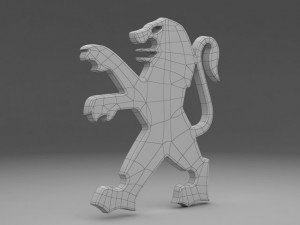 peugeot logo Model 3D