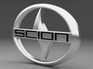 scion logo Model 3D