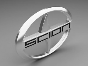 scion logo Model 3D