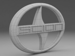 scion logo Model 3D