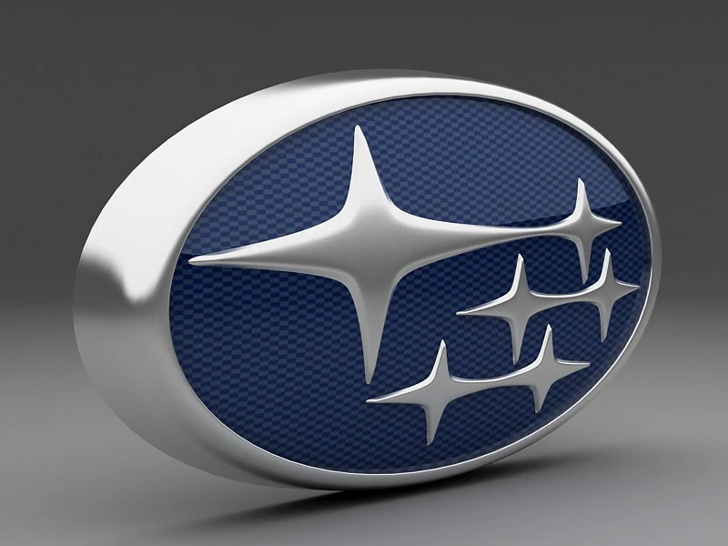 subaru logo 3D Model .c4d .max .obj .3ds .fbx .stl .blend