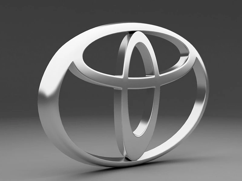 toyota logo 3D Model .c4d .max .obj .3ds .fbx .stl .blend 