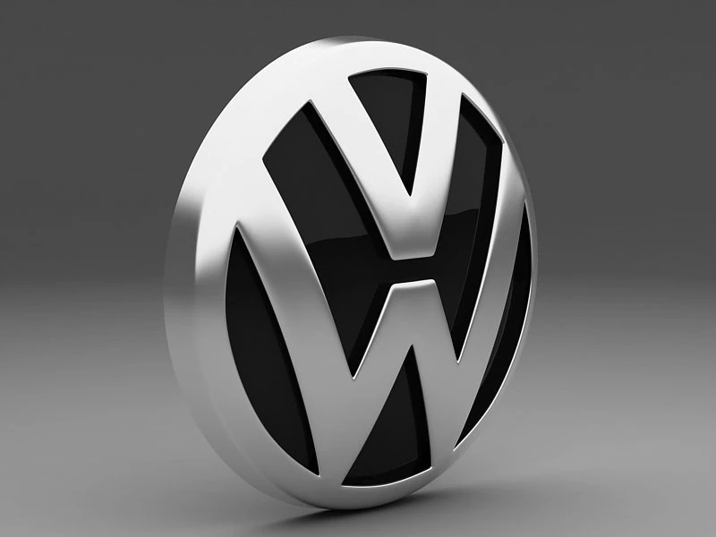 volkswagen logo 3D Model .c4d .max .obj .3ds .fbx .stl .blend