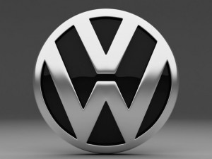 volkswagen logo 3Dモデル