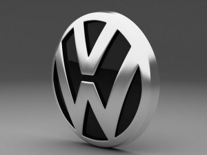 volkswagen logo 3Dモデル