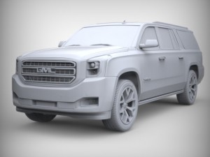 2015 gmc yukon xl 3Dモデル