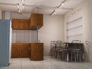 interior kitchen 3D-Modell