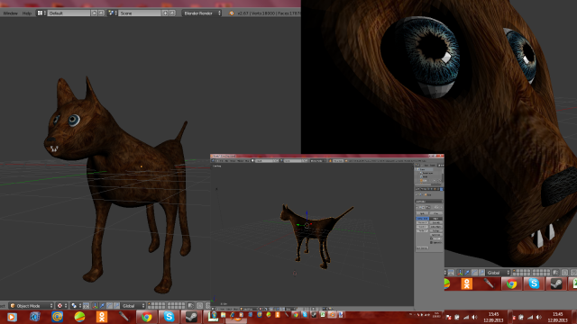 fanydog 3D Model .c4d .max .obj .3ds .fbx .stl .blend 