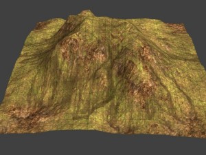 background hill terrain 3D Model