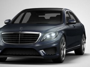 mercedes-benz s-class w222 amg 2014 3D Модель