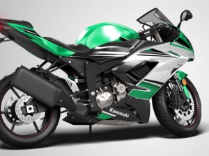 kawasaki ninja zx6r 2015 3D मॉडल
