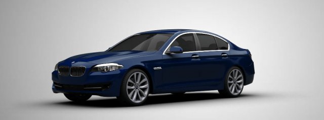 bmw 5 series f10 sedan Model 3D .c4d .max .obj .3ds .fbx .stl .blend