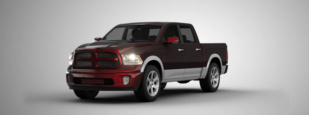 dodge ram 1500 laramie crew cab 3D Model .c4d .max .obj .3ds .fbx .stl .blend 