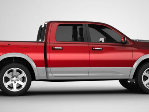 dodge ram 1500 laramie crew cab Modelo 3D