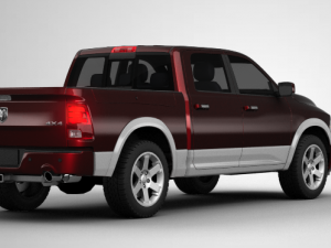 dodge ram 1500 laramie crew cab Modelo 3D