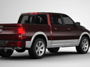 dodge ram 1500 laramie crew cab 3D Model