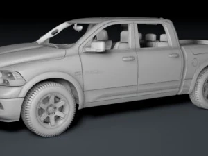 dodge ram 1500 laramie crew cab 3D Model