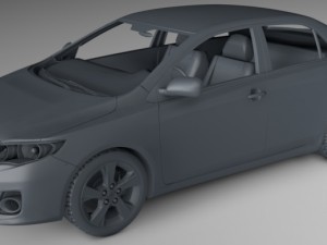 toyota corolla e140 sedan 3D Model