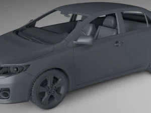 toyota corolla e140 sedan 3D Model