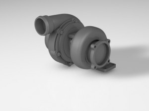 turbine turbocharging 3D Model