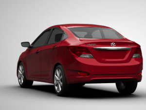 hyundai accent i25 sedan 3D मॉडल