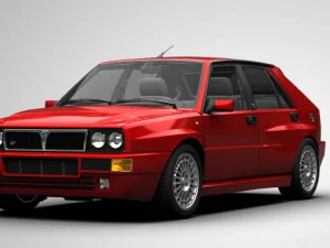 lancia delta integrali 1992 3D Model