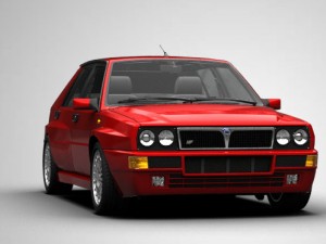 lancia delta integrale 1992 3D Модель