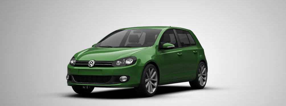 volkswagen golf mk6 5-door 2009 3D Model .c4d .max .obj .3ds .fbx .stl .blend 