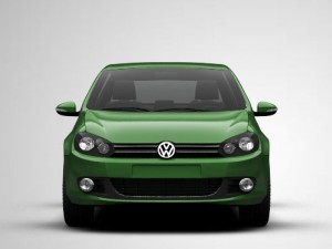 volkswagen golf mk6 5-door 2009 Model 3D