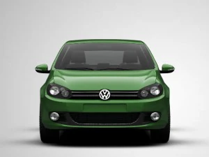 volkswagen golf mk6 5-door 2009 3D Model