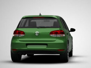 volkswagen golf mk6 5-door 2009 Model 3D