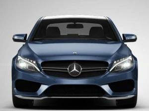 mercedes-benz c-class amg w205 2017 hq 3D Model