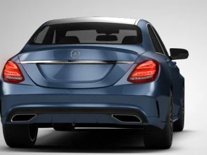 mercedes-benz c-class amg w205 2017 hq 3D Model