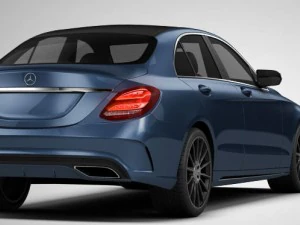 mercedes-benz c-class amg w205 2017 hq 3D Model