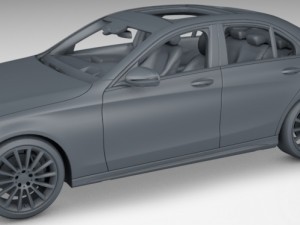 mercedes-benz c-class amg w205 2017 hq 3D Model