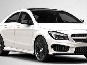 mercedes-benz cla-class c117 amg 2017 hq 3D Модель