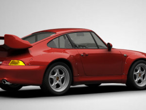 porsche 911 carrera clubsport 1995 3D Модель