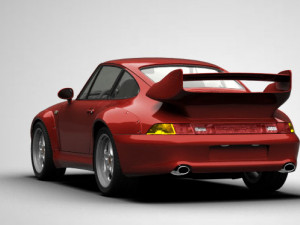 porsche 911 carrera clubsport 1995 3D Модель