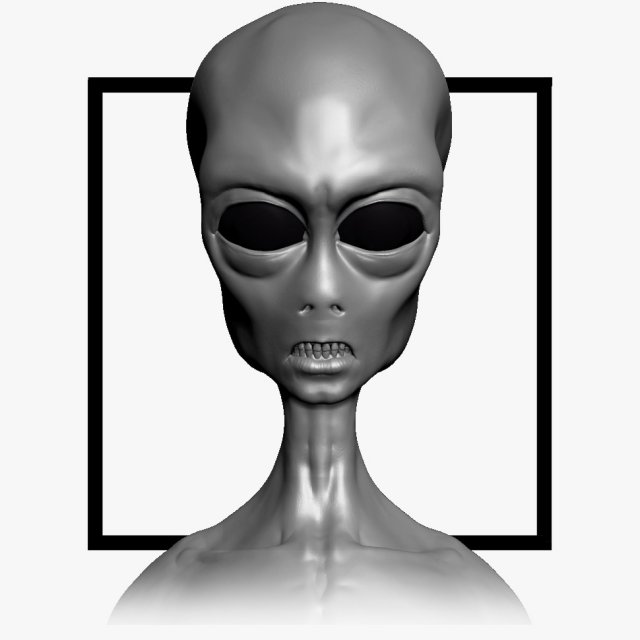 alien grey classic Modelo 3D .c4d .max .obj .3ds .fbx .stl .blend 
