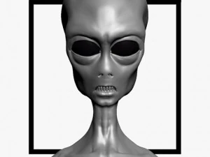 extraterrestre gris classique Modèle 3D
