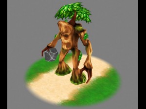 ent lowpoly animated character Model 3D
