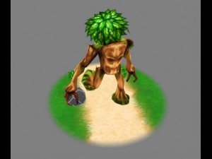 ent lowpoly animated character Model 3D