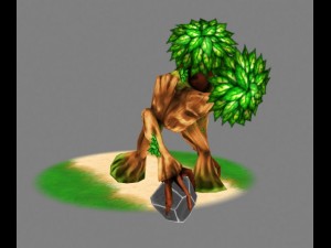 ent lowpoly animated character Model 3D