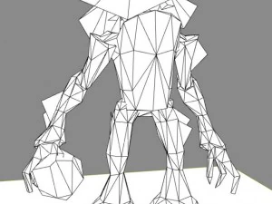 ent lowpoly animated character 3D Model