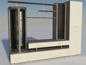 wall for a living room 3D Model