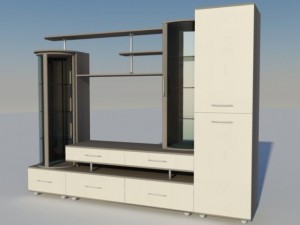 wall for a living room 3D 模型
